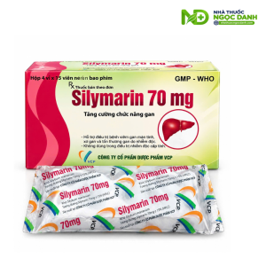 Silymarrin 70 mg VCP Hộp 60 Viên – Hỗ trợ điều trị viêm gan mạn, xơ gan và tổn thương gan do nhiễm độc