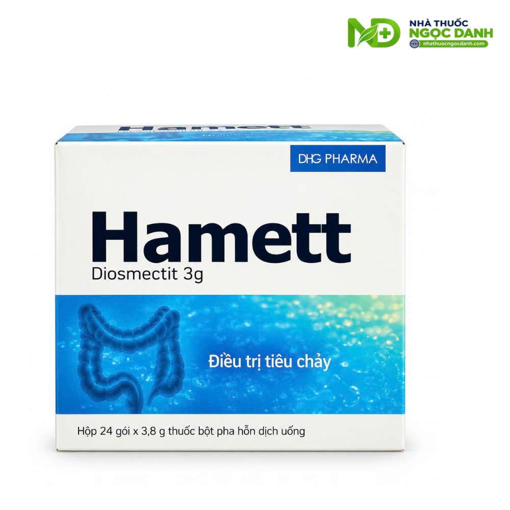 Hamett 3g DHG Pharma Hộp 24 Gói – Diosmectit điều trị tiêu chảy - Ảnh 5