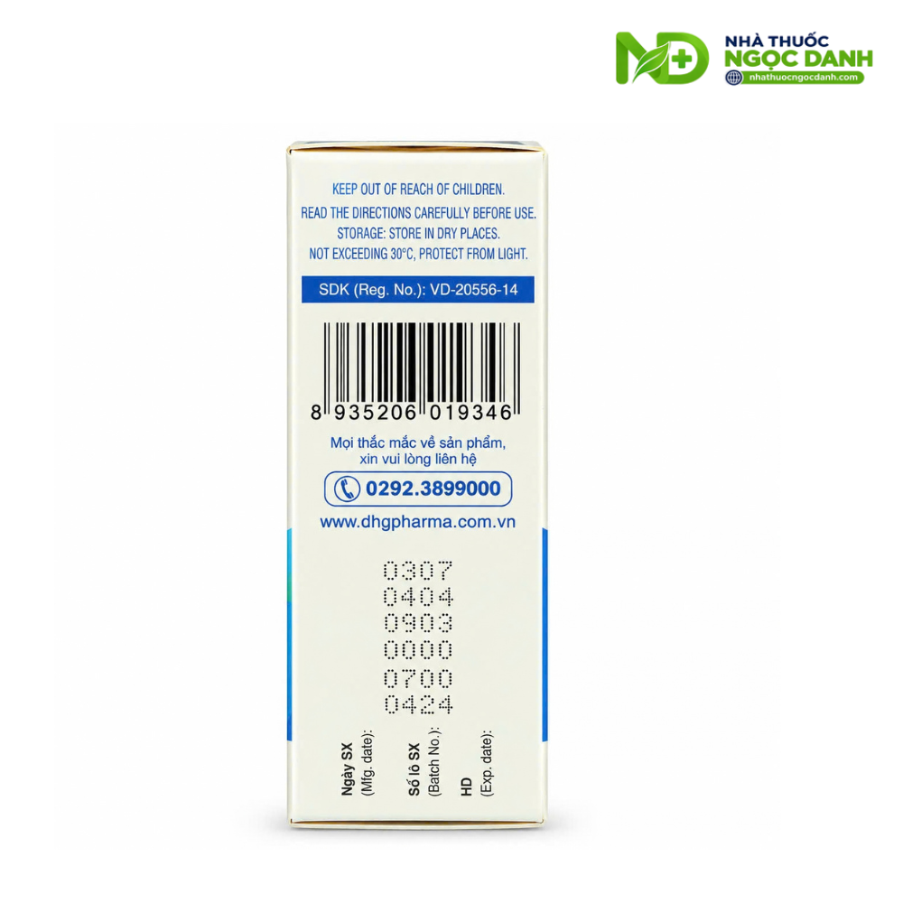 Hamett 3g DHG Pharma Hộp 24 Gói – Diosmectit điều trị tiêu chảy - Ảnh 3