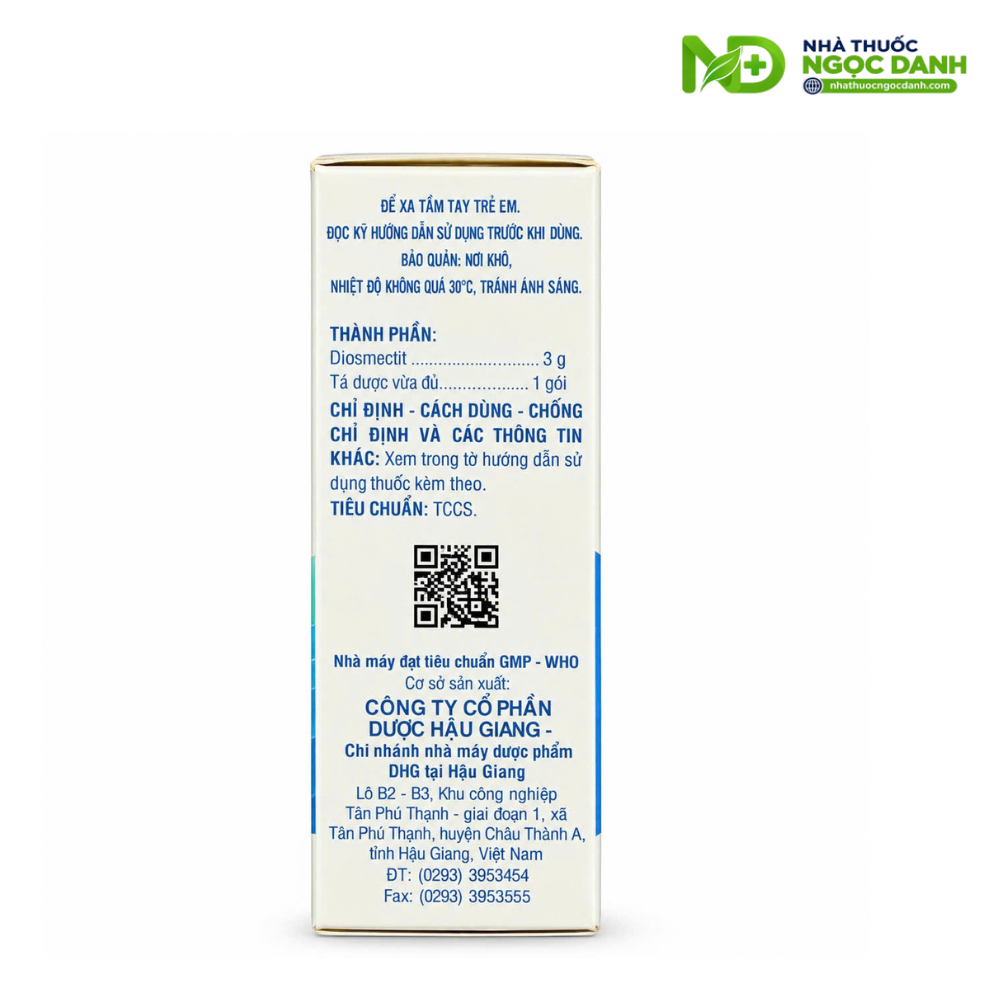 Hamett 3g DHG Pharma Hộp 24 Gói – Diosmectit điều trị tiêu chảy - Ảnh 2