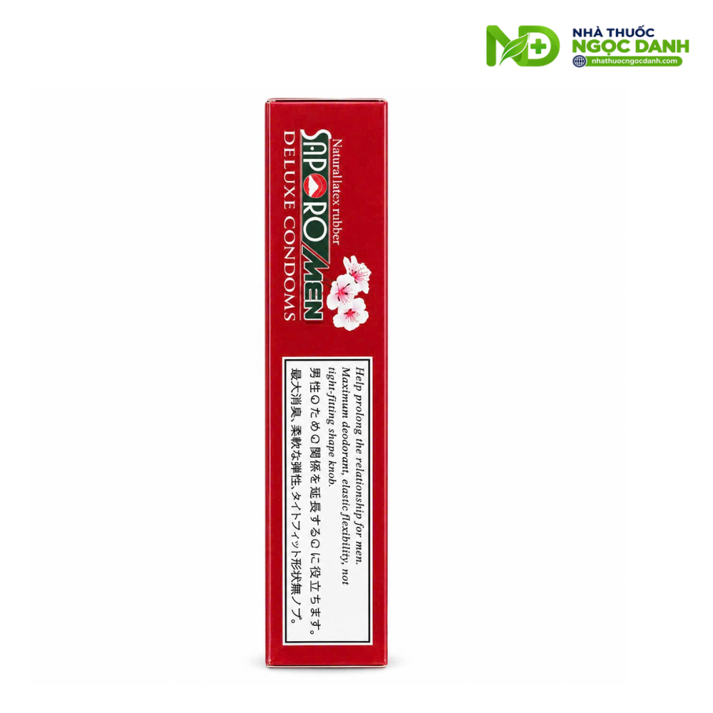 Bao Cao Su Saporomen Deluxe Condoms Hộp 10 Cái – Siêu Mỏng, Size 52 ± 2 mm - Ảnh 5