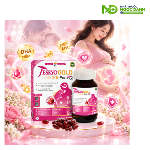 Viên uống bổ bầu Jeskyo Gold Pro IQ Hộp 30 Viên – Bổ Sung Vitamin, Khoáng Chất, DHA, EPA Cho Phụ Nữ Mang Thai Và Cho Con Bú