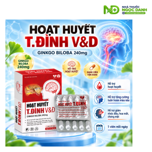 Hoạt Huyết T.Đình V&Đ Hộp 30 Viên – Hỗ Trợ Hoạt Huyết, Tăng Cường Tuần Hoàn Máu Não