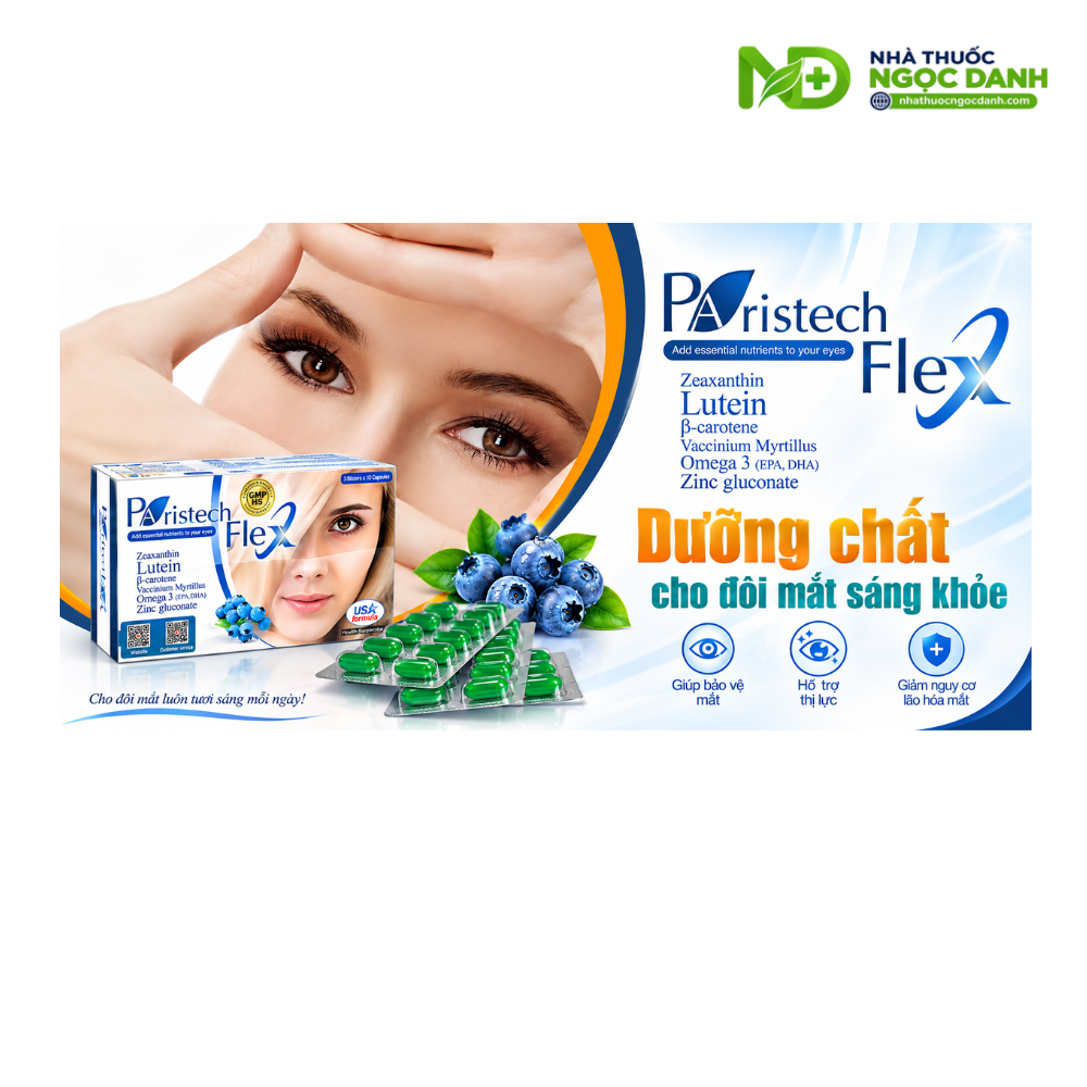 Paristech Flex 30 Viên – Bổ Sung Dưỡng Chất Cho Mắt, Hỗ Trợ Giảm Nhức Mỏi Và Khô Mắt - Ảnh 5