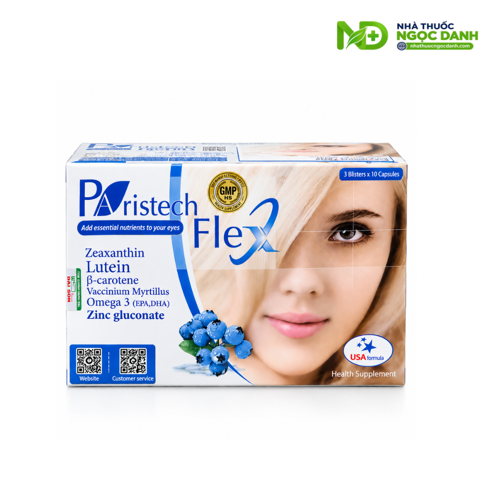 Paristech Flex 30 Viên – Bổ Sung Dưỡng Chất Cho Mắt, Hỗ Trợ Giảm Nhức Mỏi Và Khô Mắt - Ảnh 4