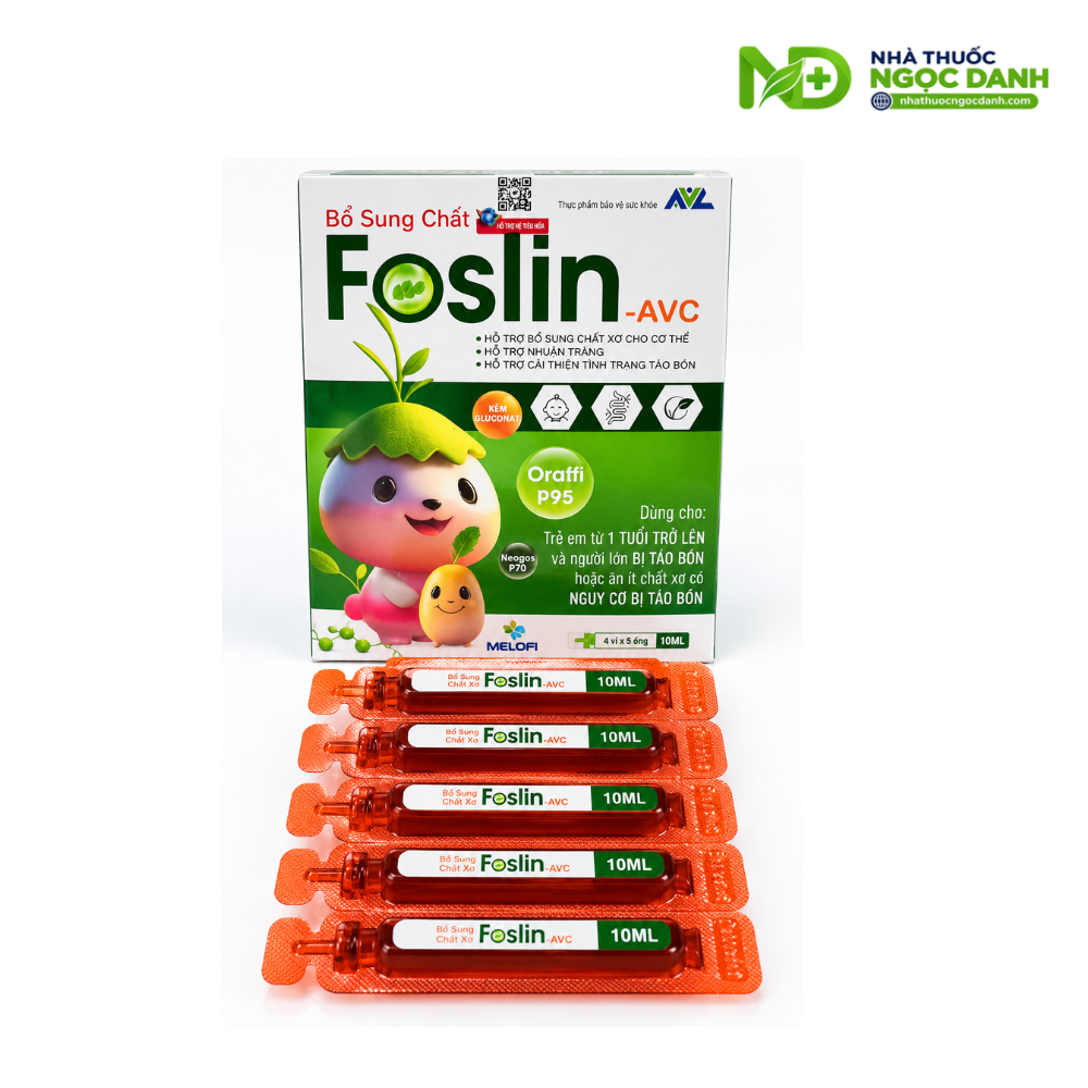 Foslin-AVC Bổ Sung Chất Xơ – Hỗ Trợ Nhuận Tràng, Cải Thiện Táo Bón Cho Trẻ Từ 1 Tuổi Và Người Lớn - Ảnh 6