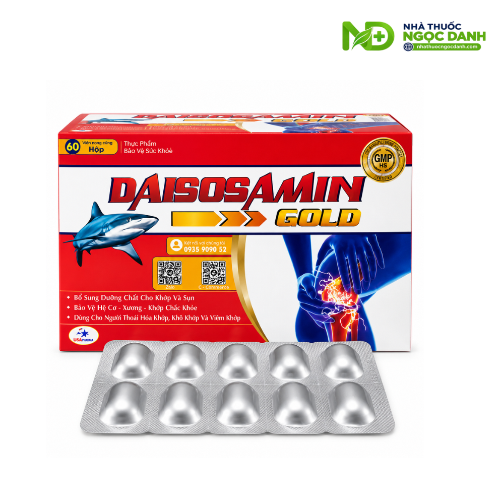 DAISOSAMIN GOLD – HỖ TRỢ BẢO VỆ XƯƠNG KHỚP, GIÚP KHỚP VẬN ĐỘNG LINH HOẠT - Ảnh 6