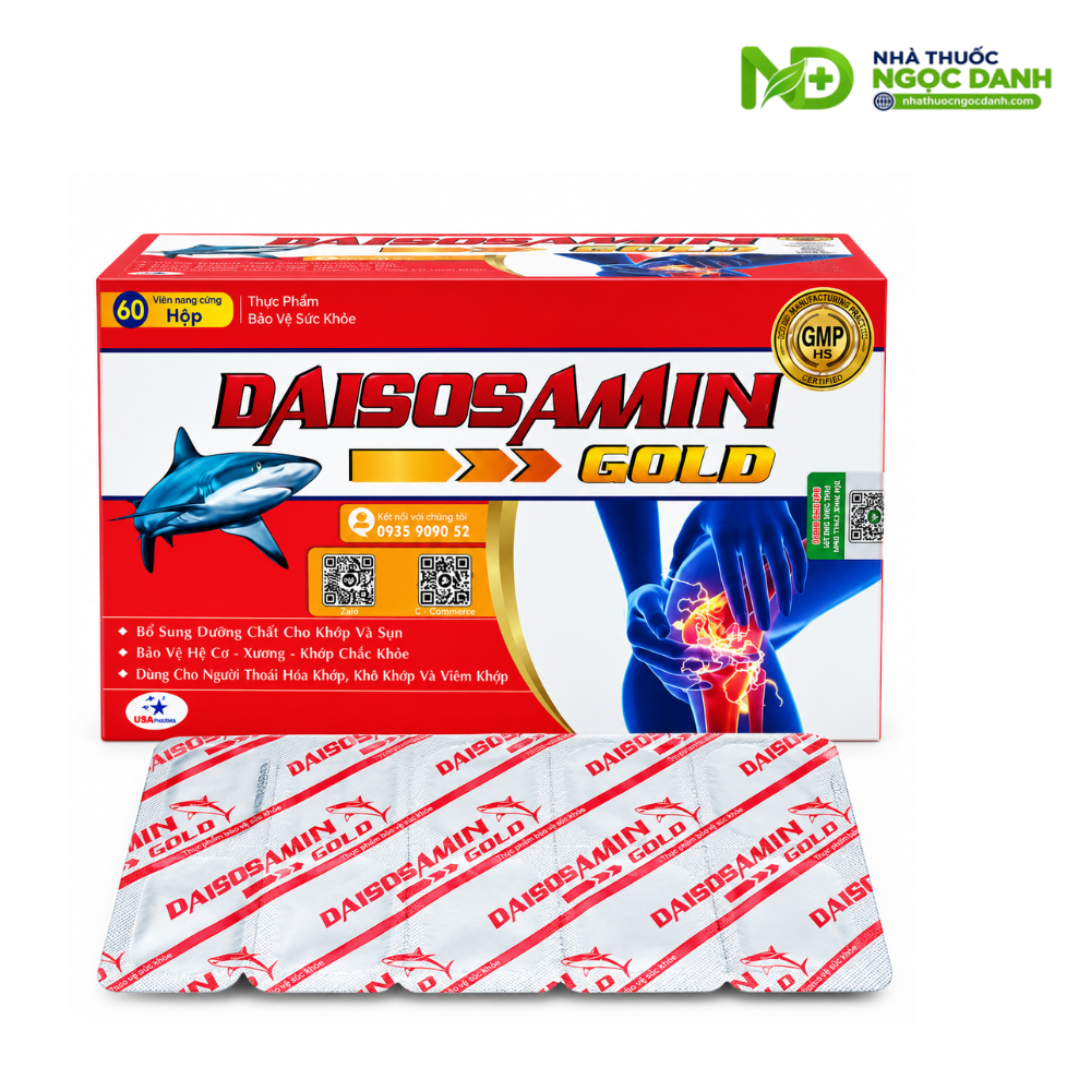 DAISOSAMIN GOLD – HỖ TRỢ BẢO VỆ XƯƠNG KHỚP, GIÚP KHỚP VẬN ĐỘNG LINH HOẠT - Ảnh 5