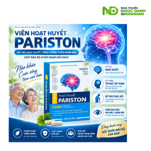 Viên Hoạt Huyết Pariston 30 Viên – Hỗ Trợ Hoạt Huyết, Tăng Cường Tuần Hoàn Não