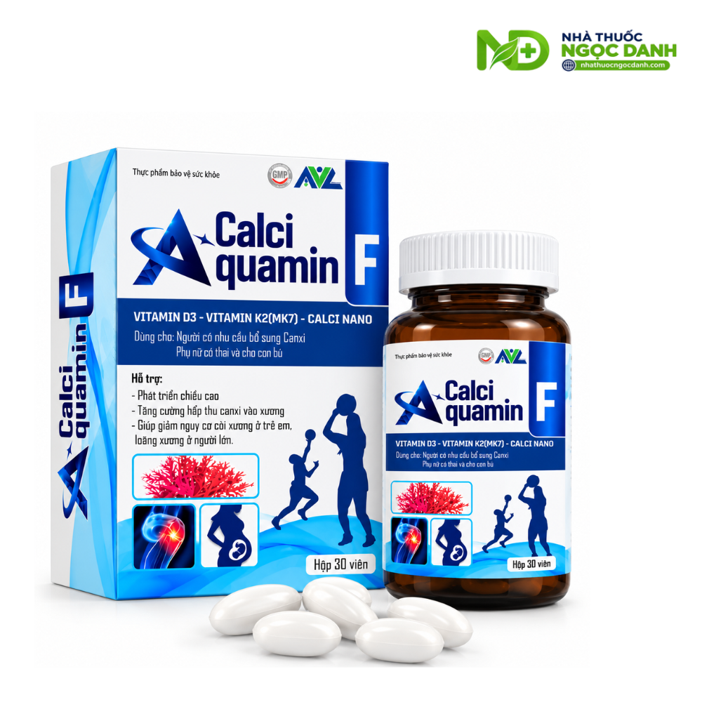 CALCI AQUAMIN F – BỔ SUNG CANXI, VITAMIN D3 & K2, HỖ TRỢ XƯƠNG RĂNG CHẮC KHỎE - Ảnh 7