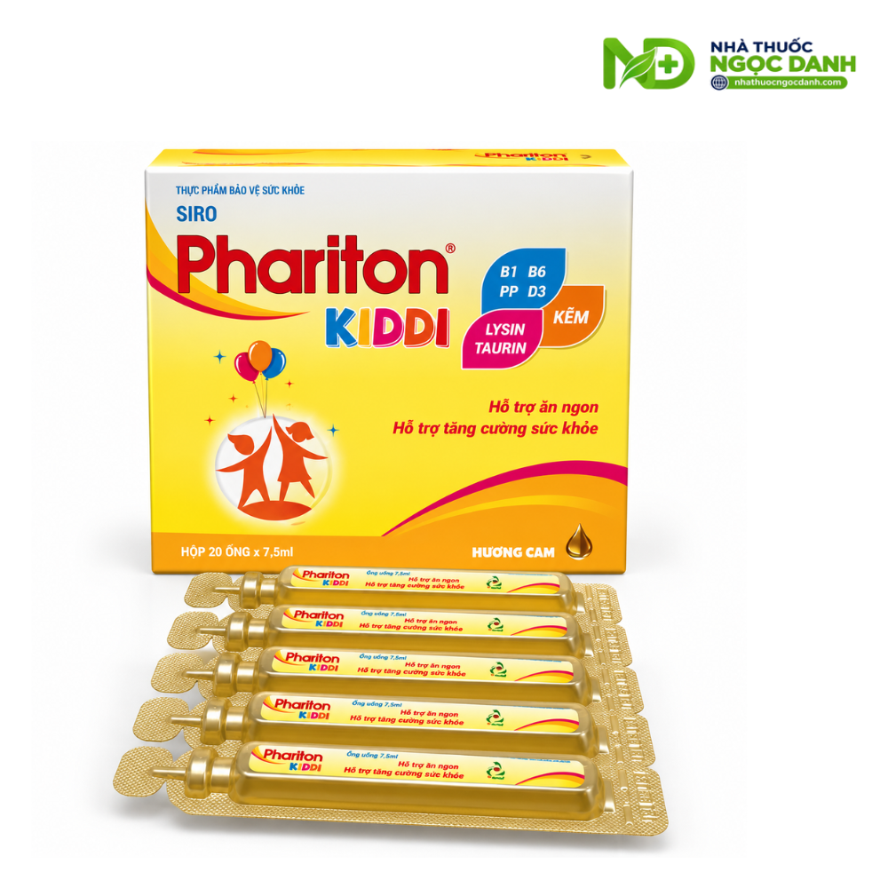 Siro Phariton Kiddi – Hỗ Trợ Ăn Ngon, Tăng Cường Sức Khỏe Cho Trẻ Từ 2 Tuổi – Hộp 20 Ống - Ảnh 7
