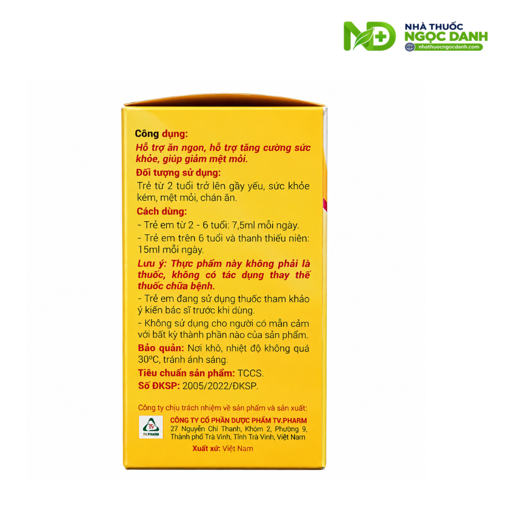 Siro Phariton Kiddi – Hỗ Trợ Ăn Ngon, Tăng Cường Sức Khỏe Cho Trẻ Từ 2 Tuổi – Hộp 20 Ống - Ảnh 5