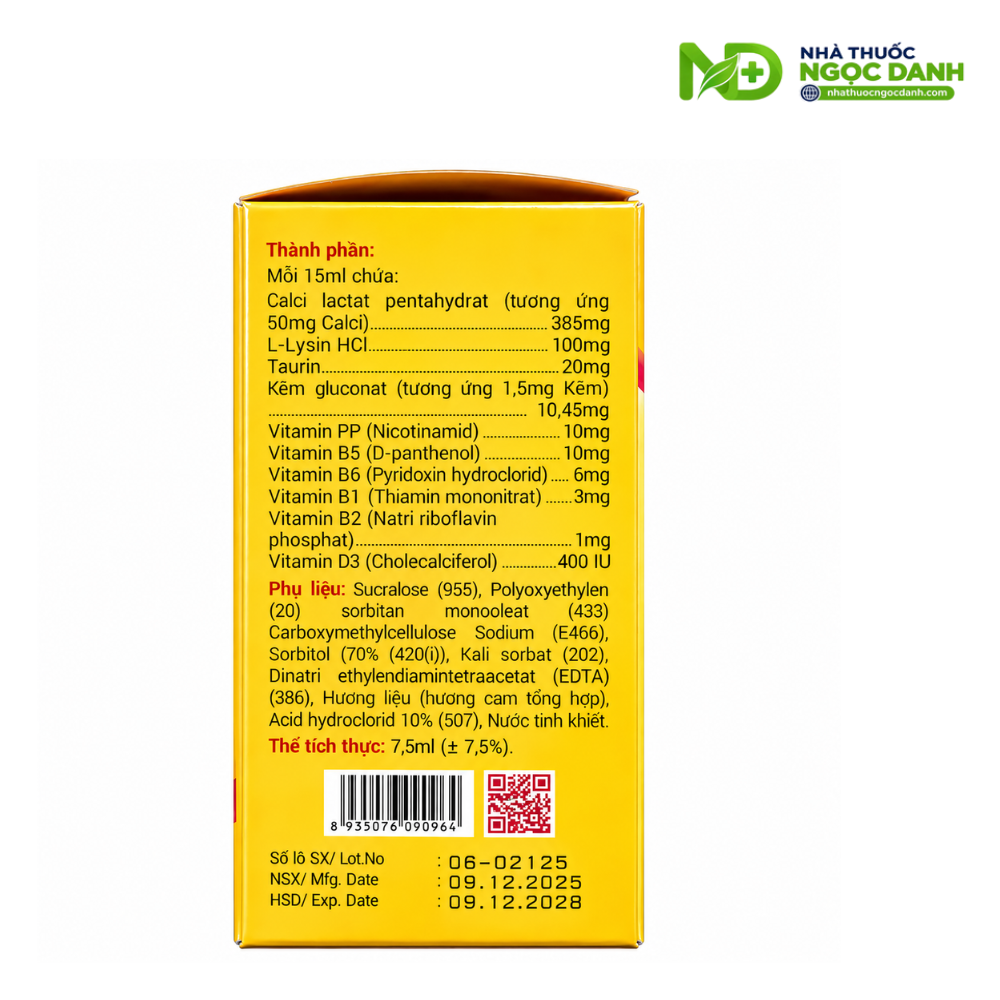 Siro Phariton Kiddi – Hỗ Trợ Ăn Ngon, Tăng Cường Sức Khỏe Cho Trẻ Từ 2 Tuổi – Hộp 20 Ống - Ảnh 4