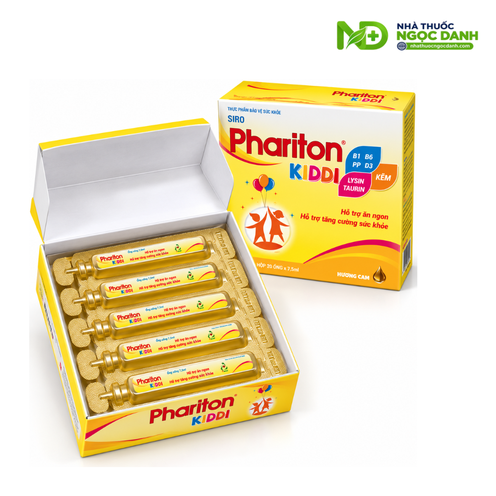 Siro Phariton Kiddi – Hỗ Trợ Ăn Ngon, Tăng Cường Sức Khỏe Cho Trẻ Từ 2 Tuổi – Hộp 20 Ống - Ảnh 3