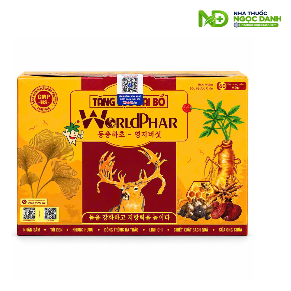 Tăng Lực Đại Bổ WorldPhar Canadas Pharma Hộp 60 Viên Nang Mềm – Hỗ Trợ Tăng Sức Đề Kháng, Nâng Cao Sức Khỏe - Ảnh 4